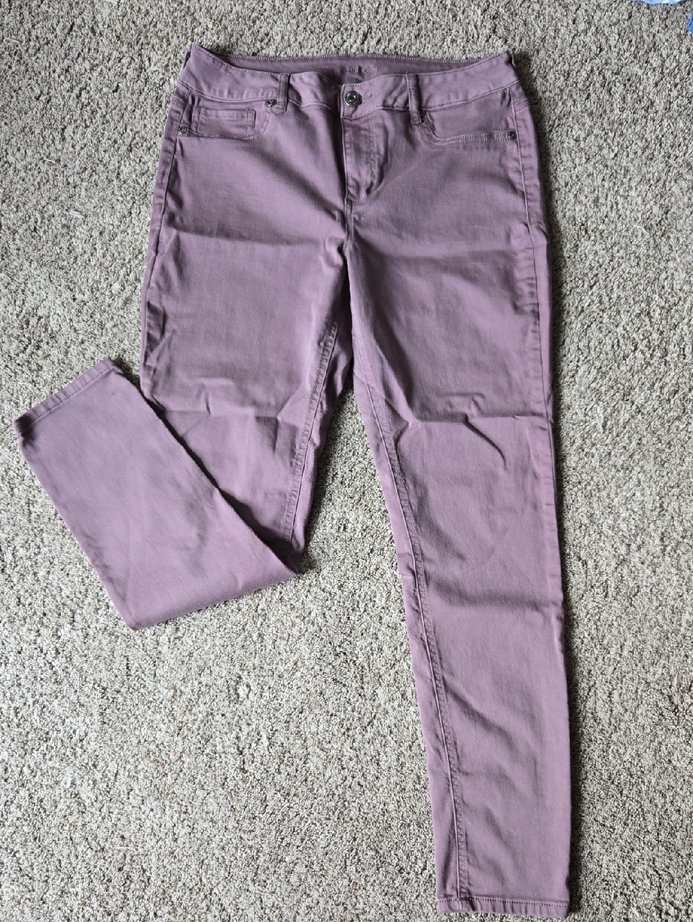 Maurices Dusty Rose Jeans with Embroidered Logo